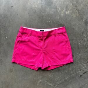 J.CREW Chino Shorts Women's Size 4 Hot Pink Reimagined 3.5" Shorts Classic